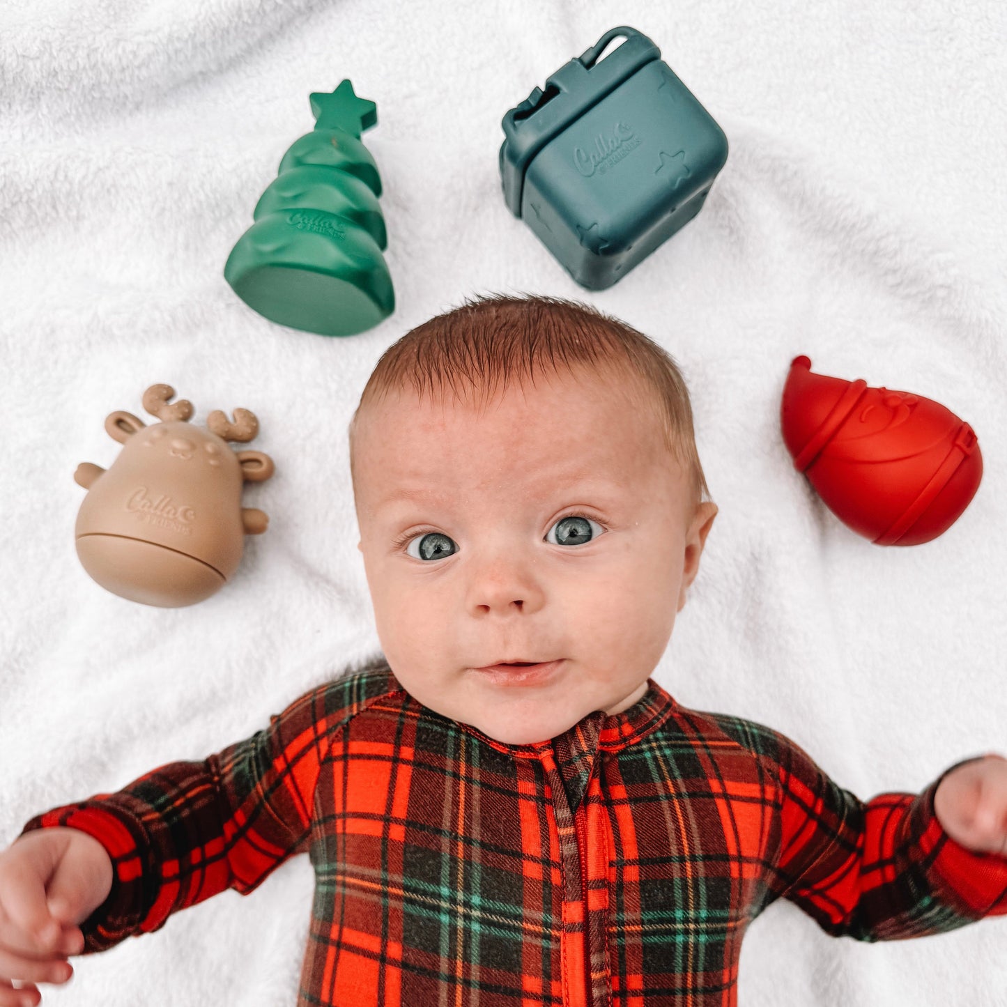 Holly Jolly Christmas Silicone Bath Toys