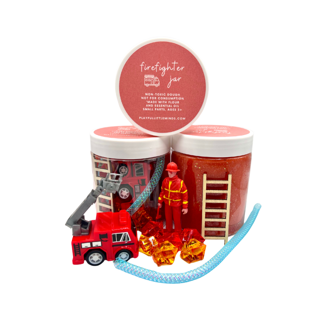 Firetruck Playdough Sensory Toy Kit – Lindquist Lane