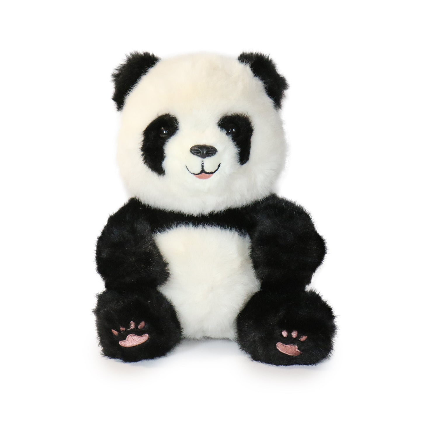 10-Inch Black and White Classic Sitting Panda Plush