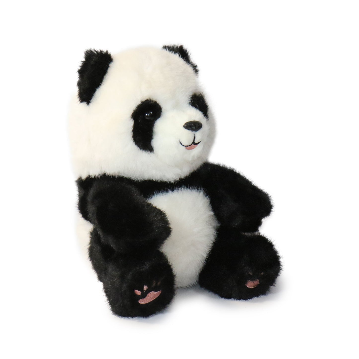 10-Inch Black and White Classic Sitting Panda Plush