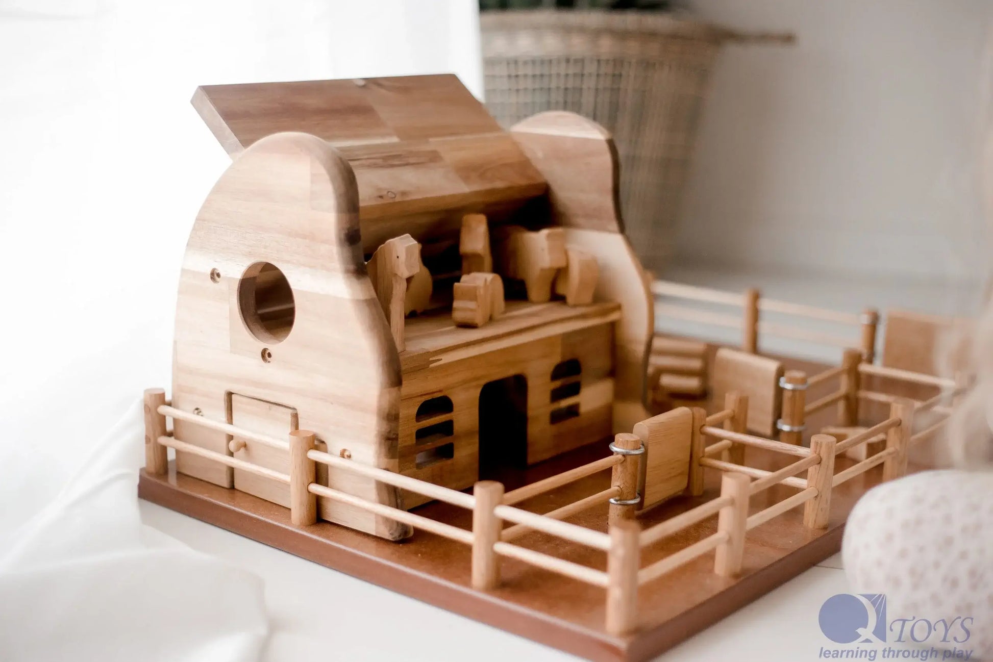 Wooden 2024 farm playset