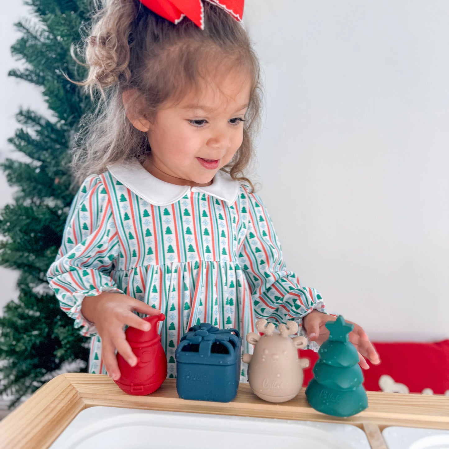 Holly Jolly Christmas Silicone Bath Toys