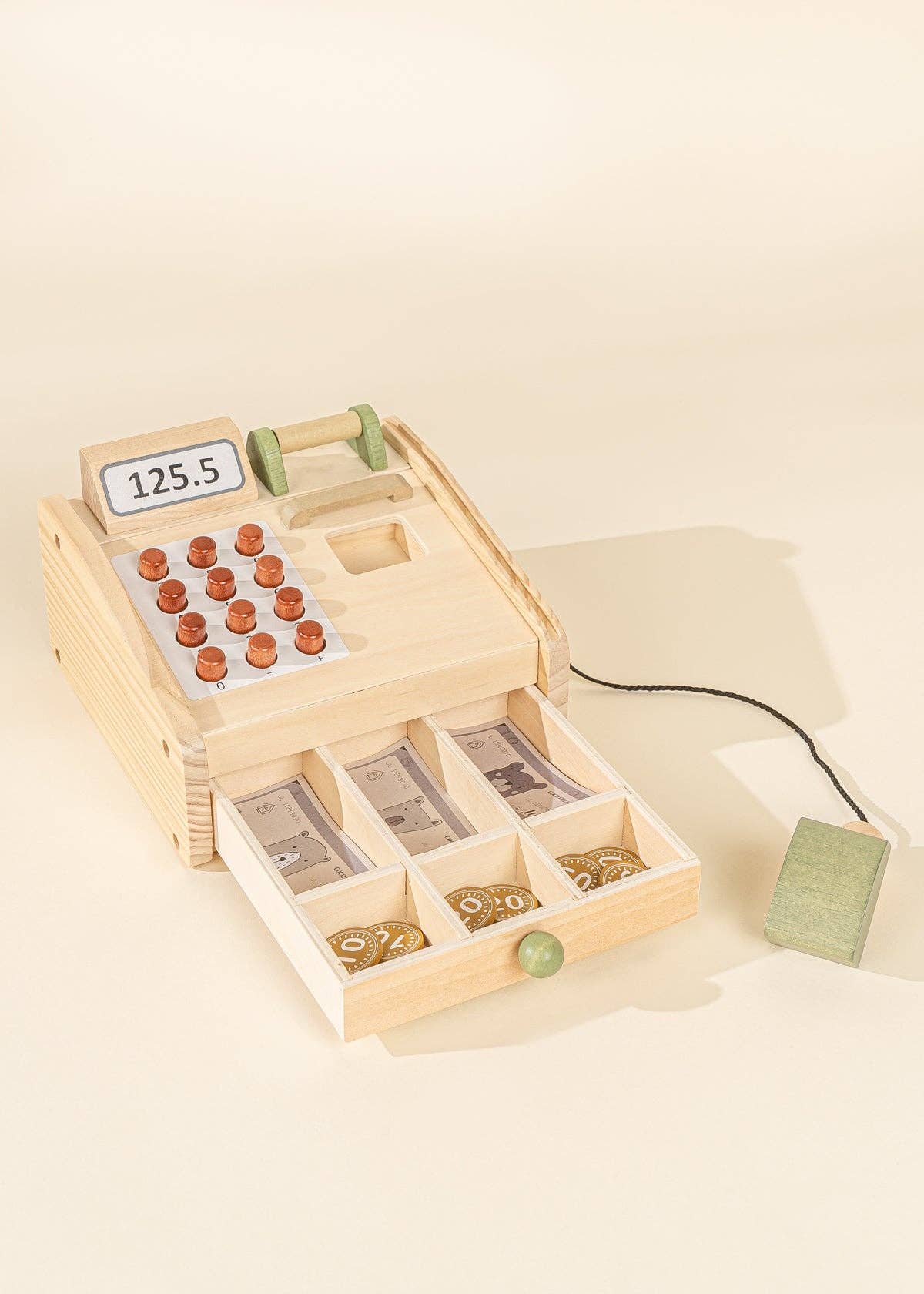 Coco Village Wooden Cash Register Play Toy
