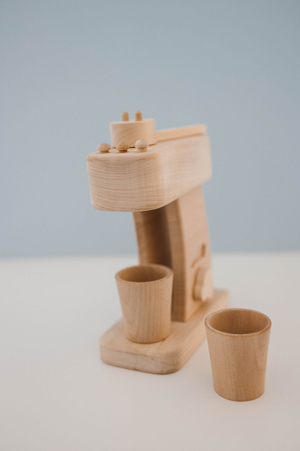 Wood Espresso Coffee Maker Toy Set