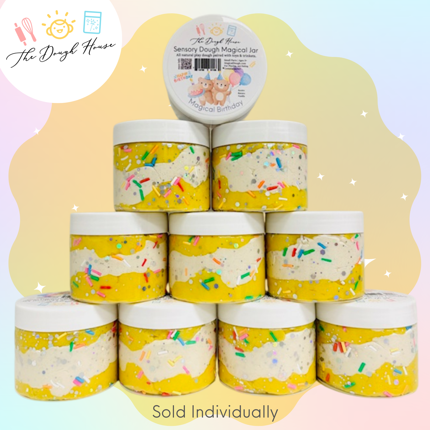 Birthday Magical Play Dough Jar (Fun Size / 5 oz)