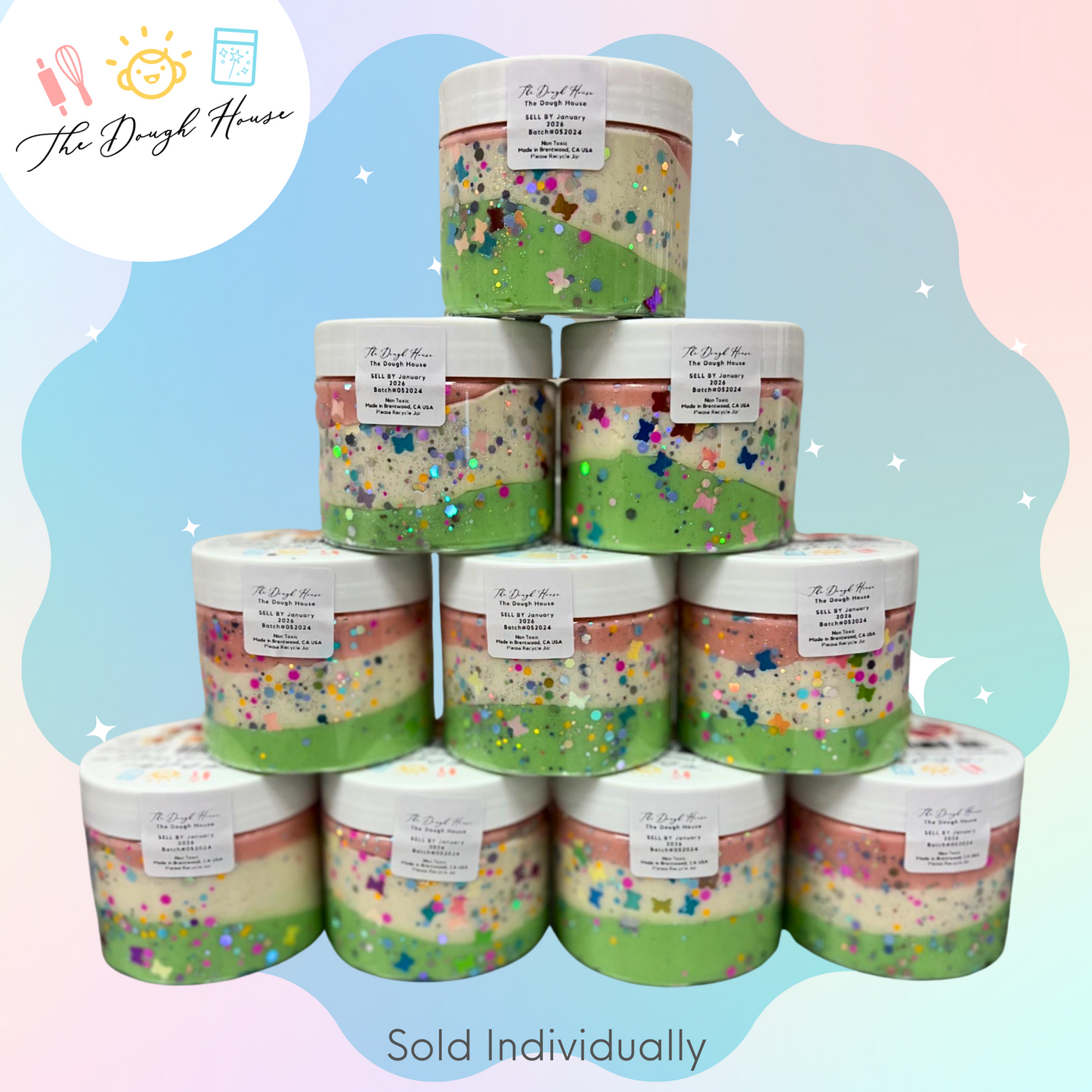 Butterfly Magical Play Dough Jar (Fun Size / 5 oz)