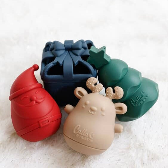 Holly Jolly Christmas Silicone Bath Toys
