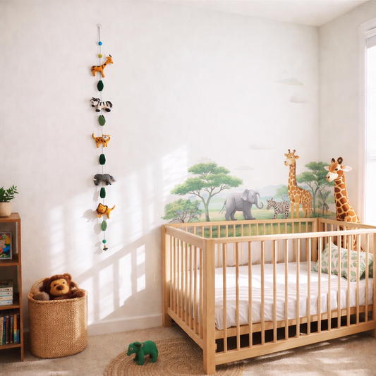 Felt African Safari Animal Garland