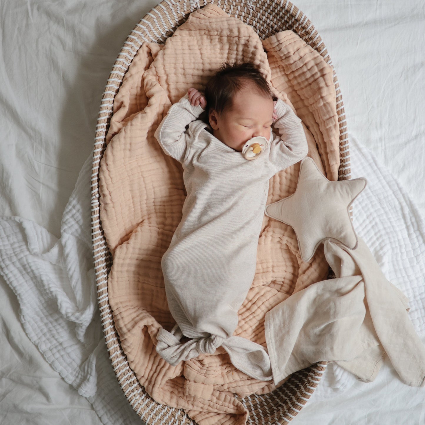Organic Cotton Star Lovey Blanket