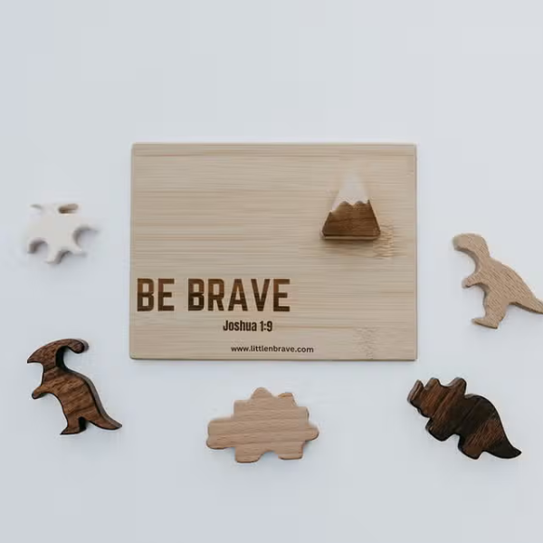 Dinosaur Wooden Puzzle with Chunky Pieces