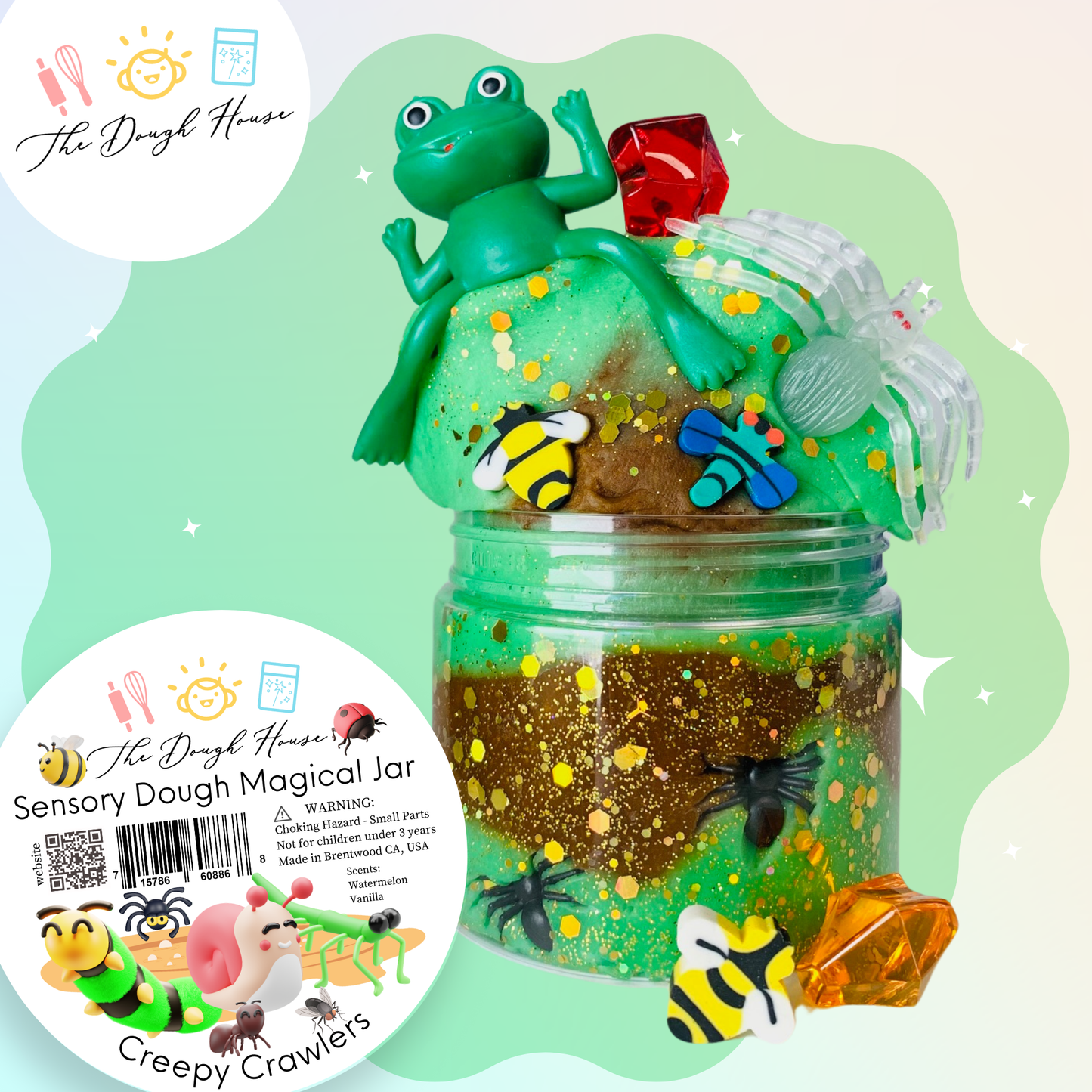 Creepy Crawlers Magical Play Dough Jar (Fun Size / 5 oz)