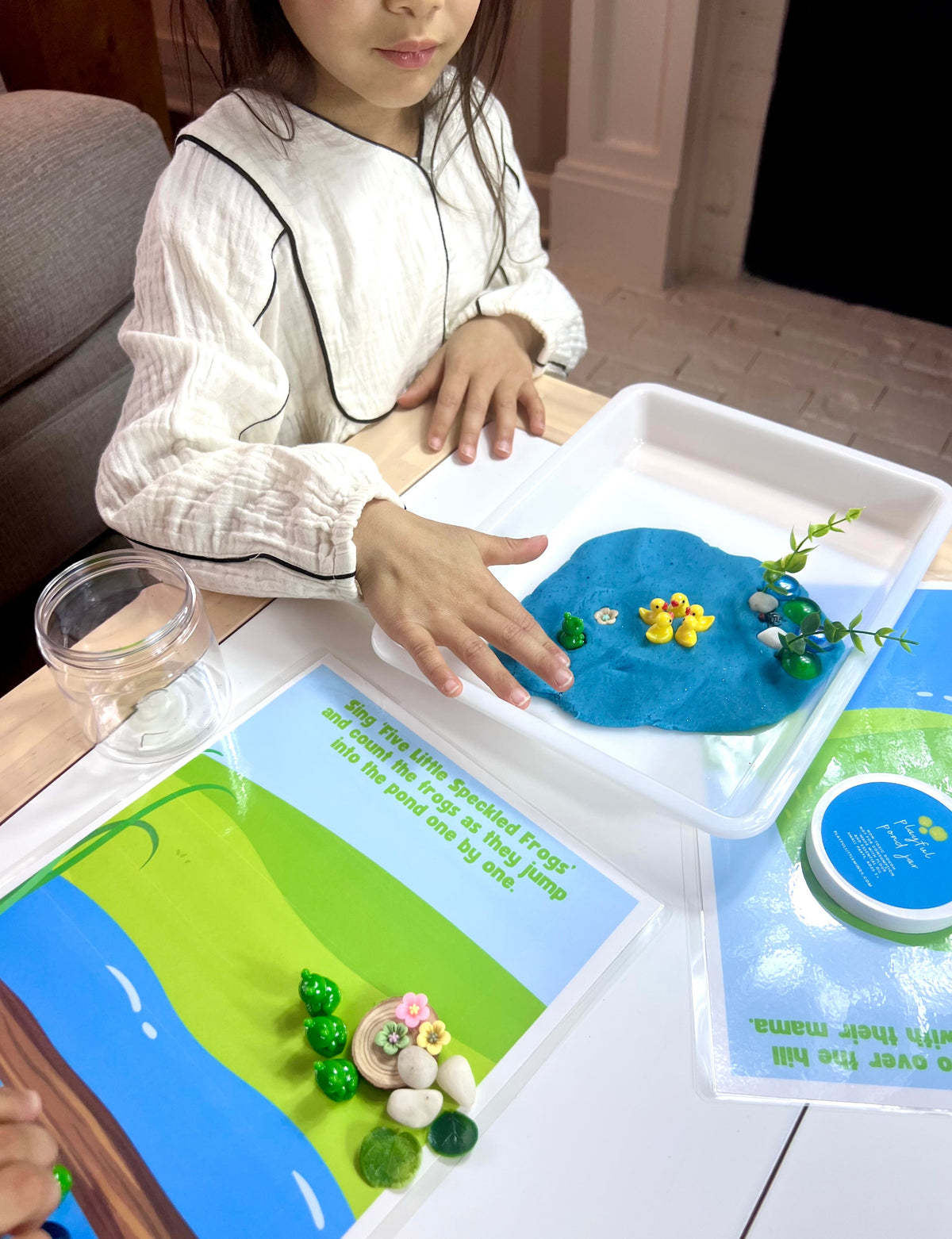 Duck Pond Playdough Kit: Educational Toy for Kids | Nursery Rhyme Inspired