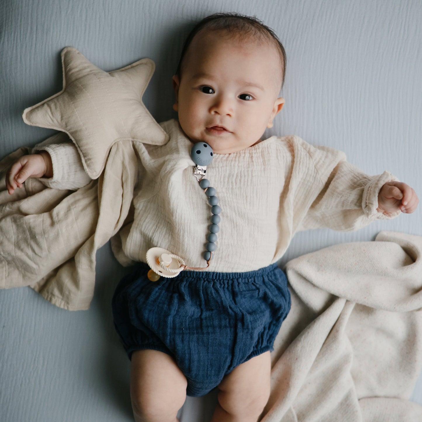 Organic Cotton Star Lovey Blanket