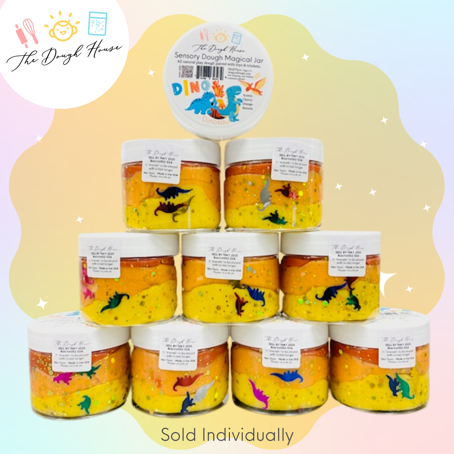 Dinosaur Magical Play Dough Jar (Fun Size / 5 oz)