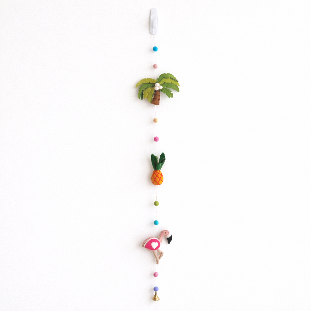 Felt Garland - Tropical Trio Flamingo