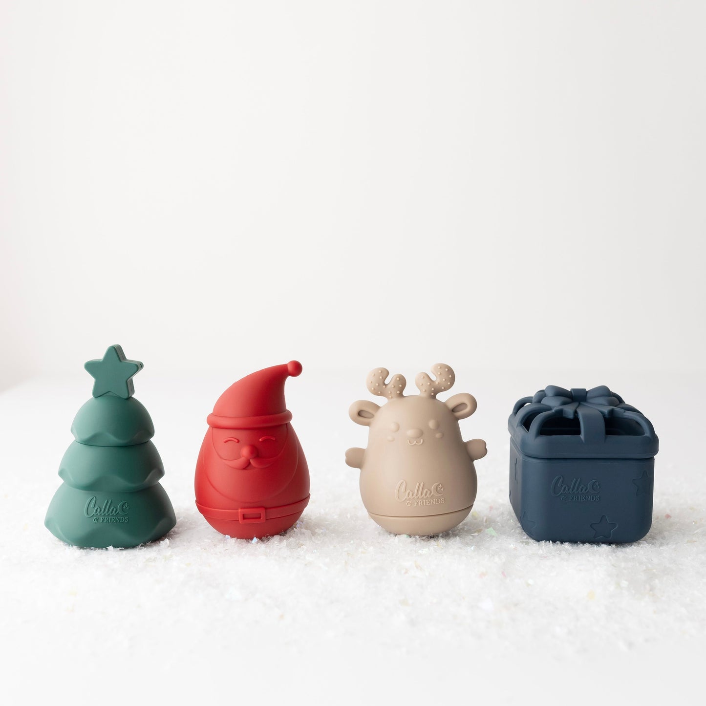 Holly Jolly Christmas Silicone Bath Toys