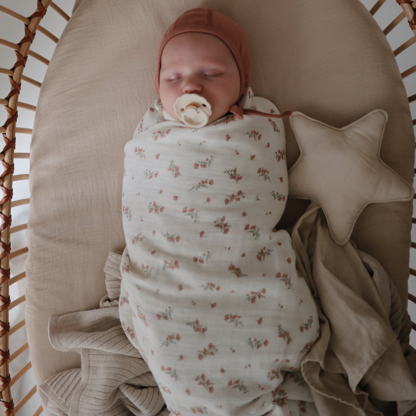 Organic Cotton Star Lovey Blanket