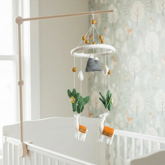 Felt Baby Mobile - Llama