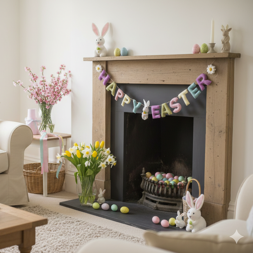 Felt Garland - Happy Easter