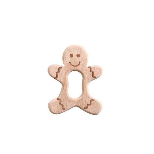 Gingerbread Man Christmas Teether Toy for Babies