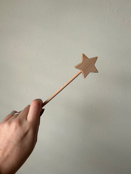Wooden Star Wand
