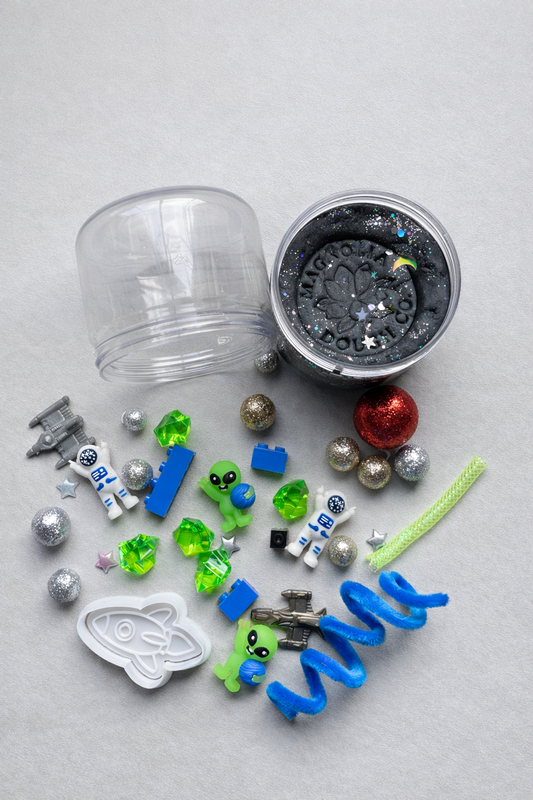 Space Sensory Play Dough Jar
