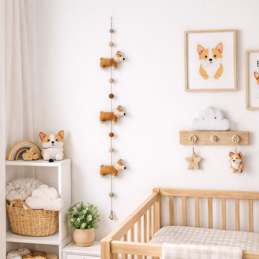 Felt Corgi Garland