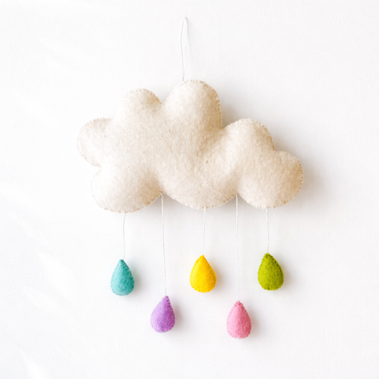 Whimsical Pastel Drizzle Wall Decor