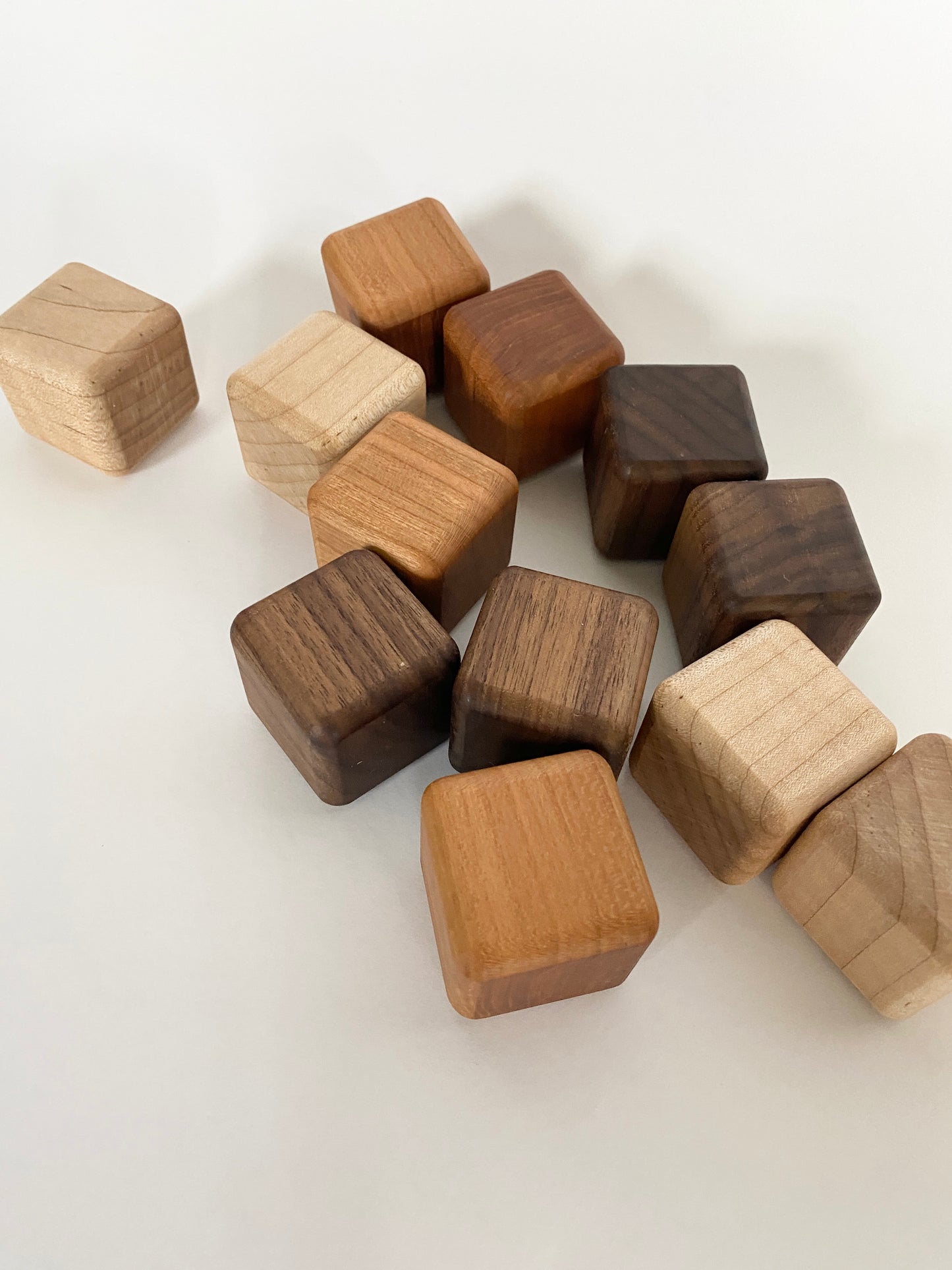 Set of 12 Wood Blocks for Babies