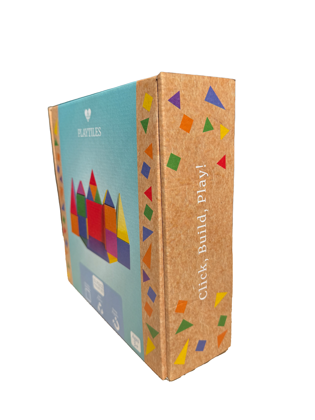 Magnetic Wooden Playtiles – 32-Piece Set