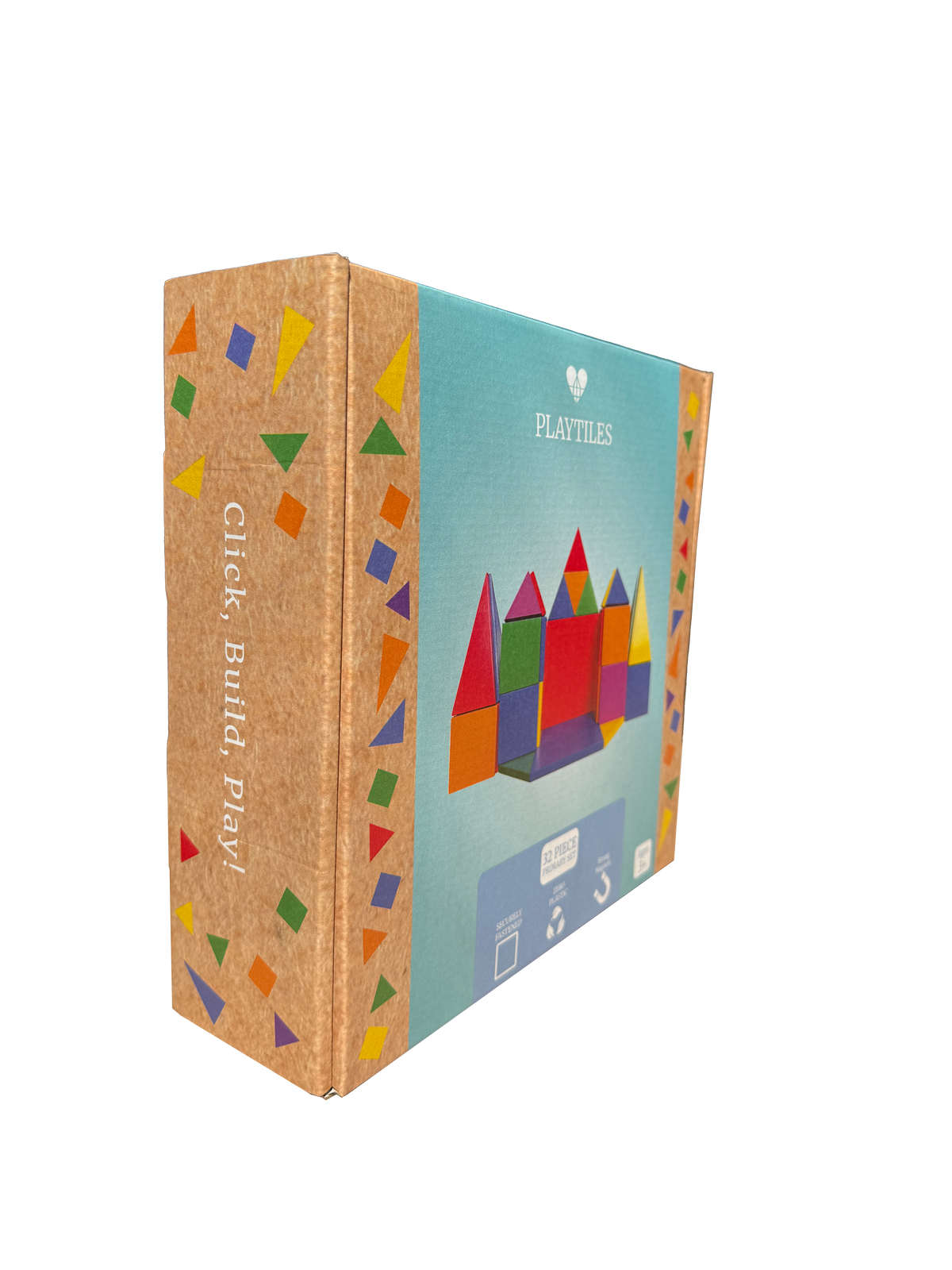 Magnetic Wooden Playtiles – 32-Piece Set