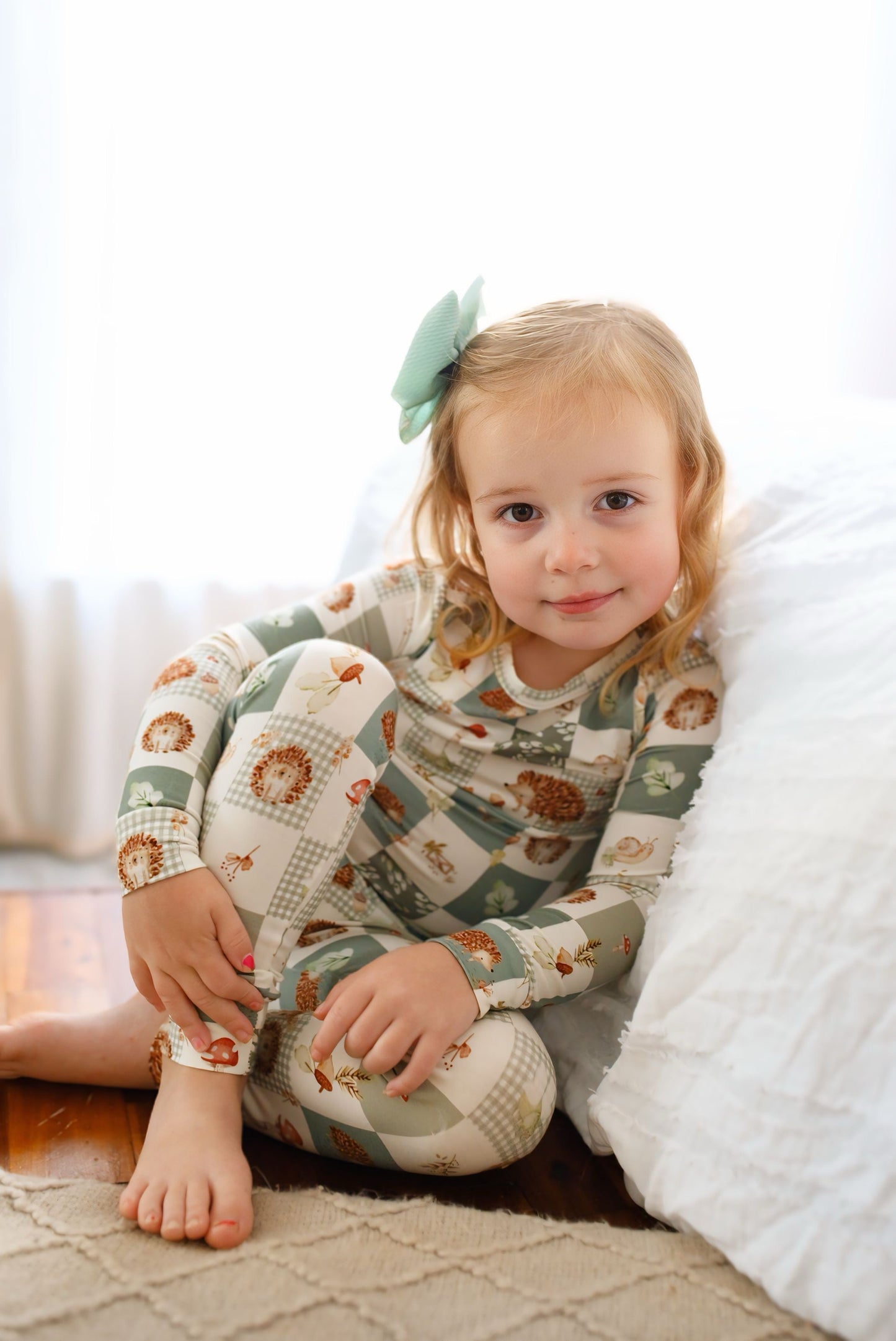 Harvest Hedgehogs 2pc Bamboo Pajamas