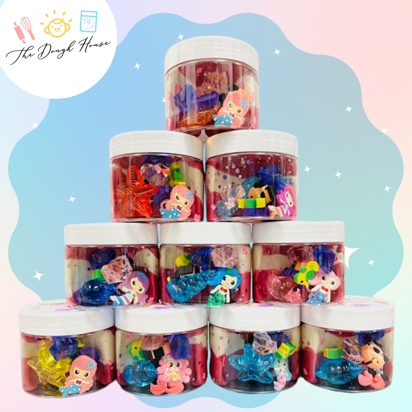 Mermaid Magical Play Dough Jar (Fun Size / 5 oz)