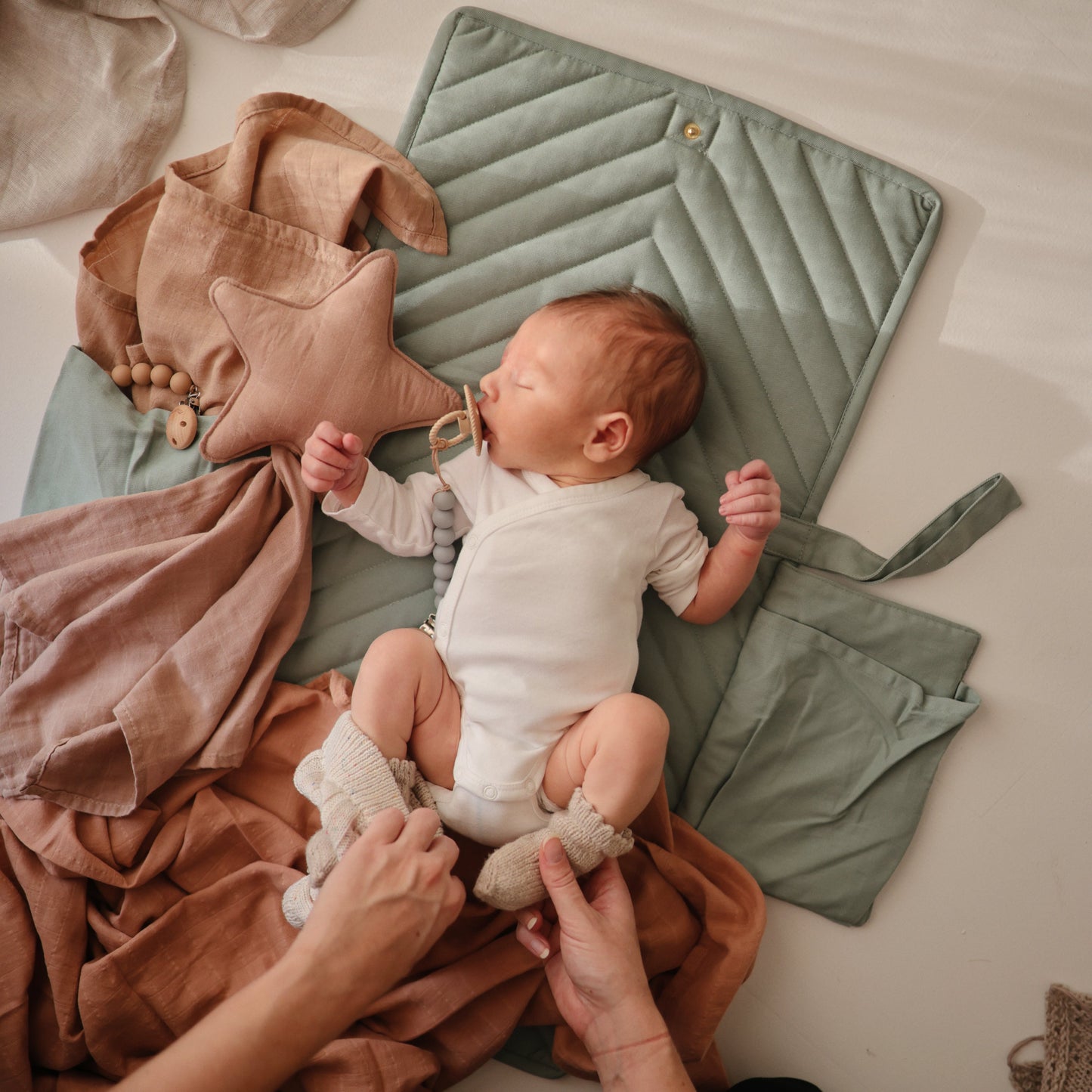 Organic Cotton Star Lovey Blanket