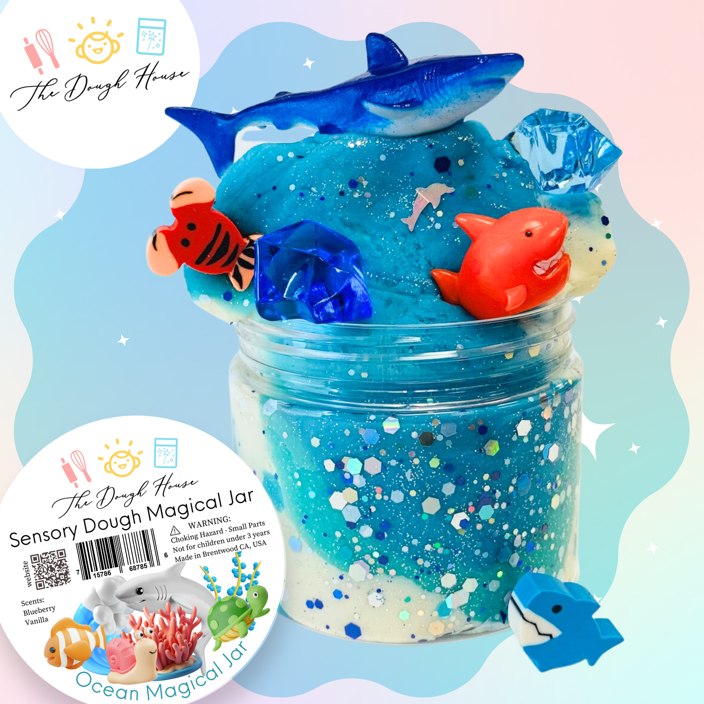 Ocean Magical Play Dough Jar (Fun Size / 5 oz)