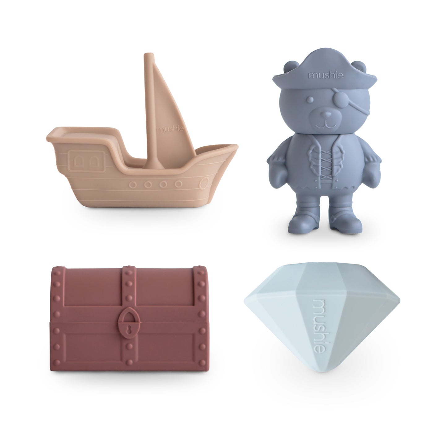 Silicone and Mold Free Bath, Beach, or Water Play Set