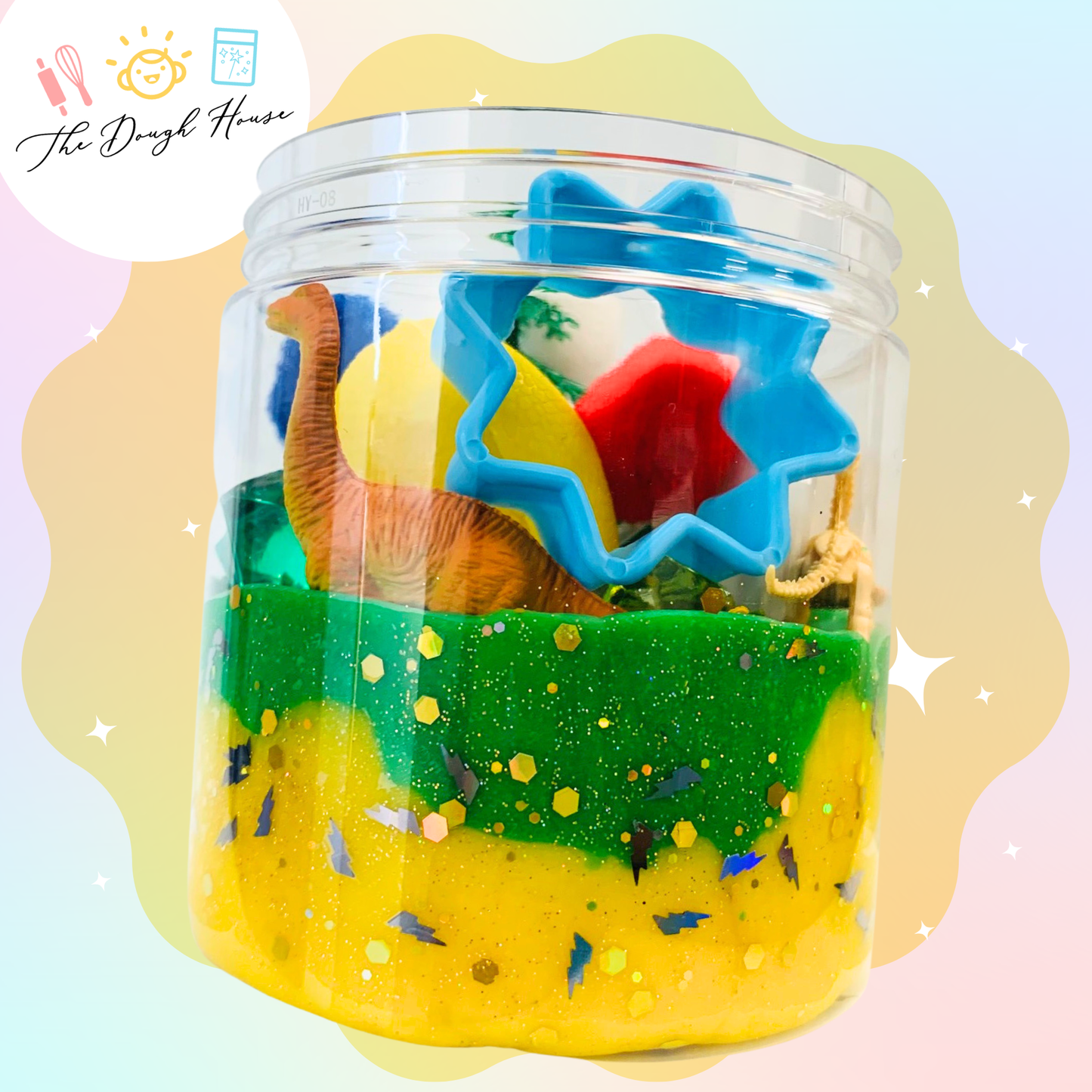 Dinosaur Magical Play Dough Jar (Super Size / 16 oz)