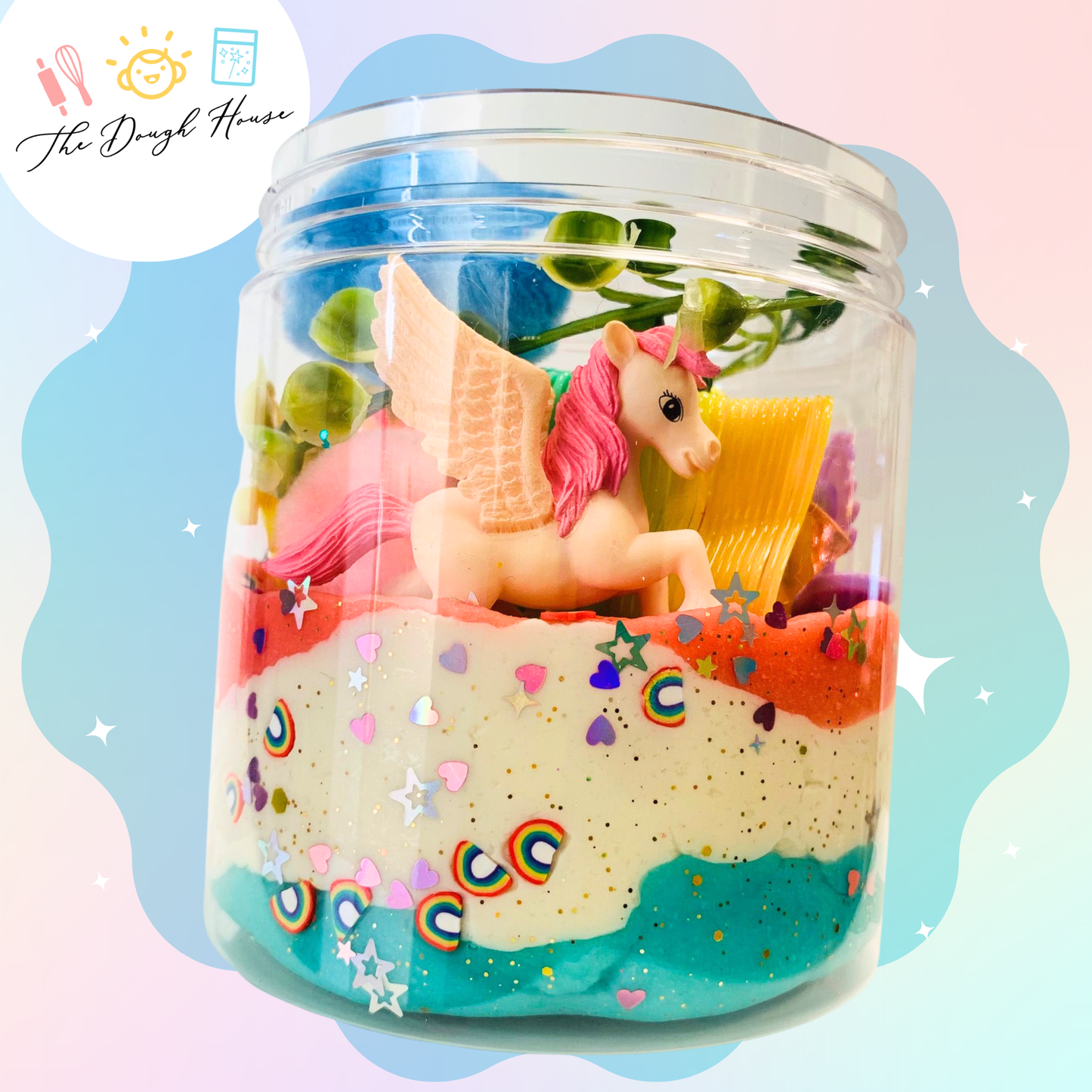 Unicorn Magical Play Dough Jar (Super Size / 16 oz)