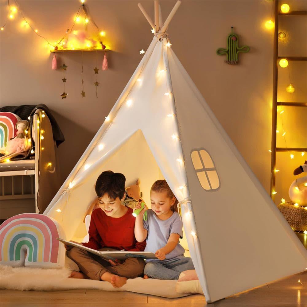 Teepee Tent for Kids with Mat - Indoor Play Tent
