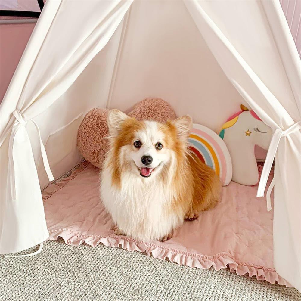 Teepee Tent for Kids with Mat - Indoor Play Tent