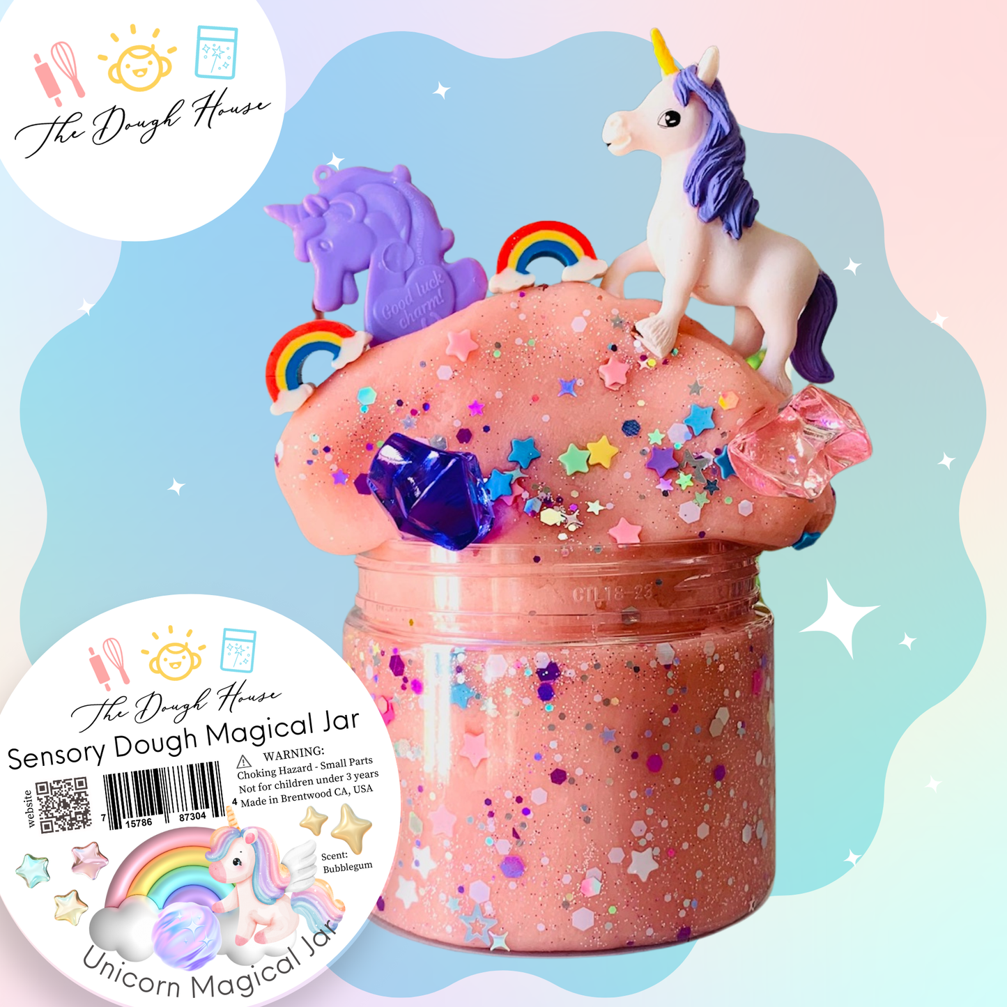 Unicorn Magical Play Dough Jar (Fun Size / 5 oz)