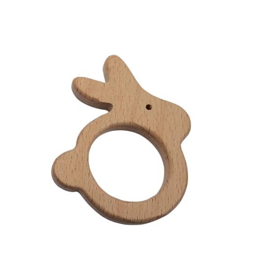 Easter Bunny Wooden Teether Toy