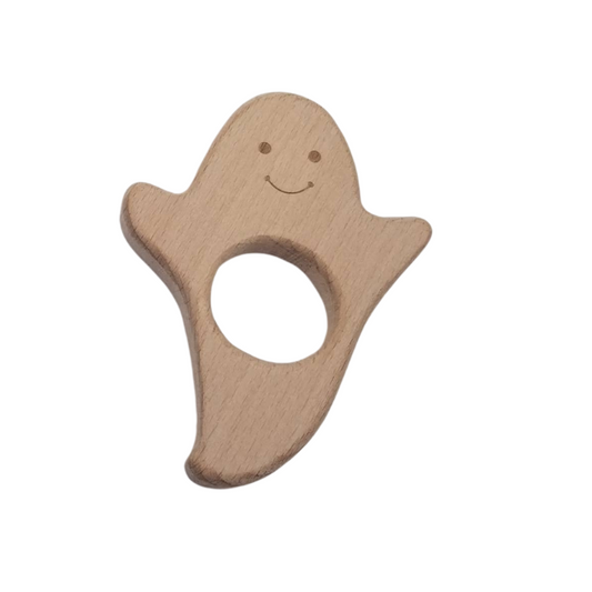 Halloween Wooden Ghost Teether Baby Toy