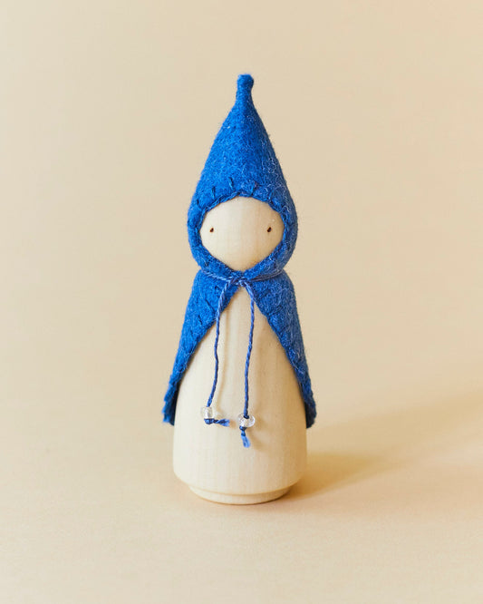 Blue Wooden Gnome