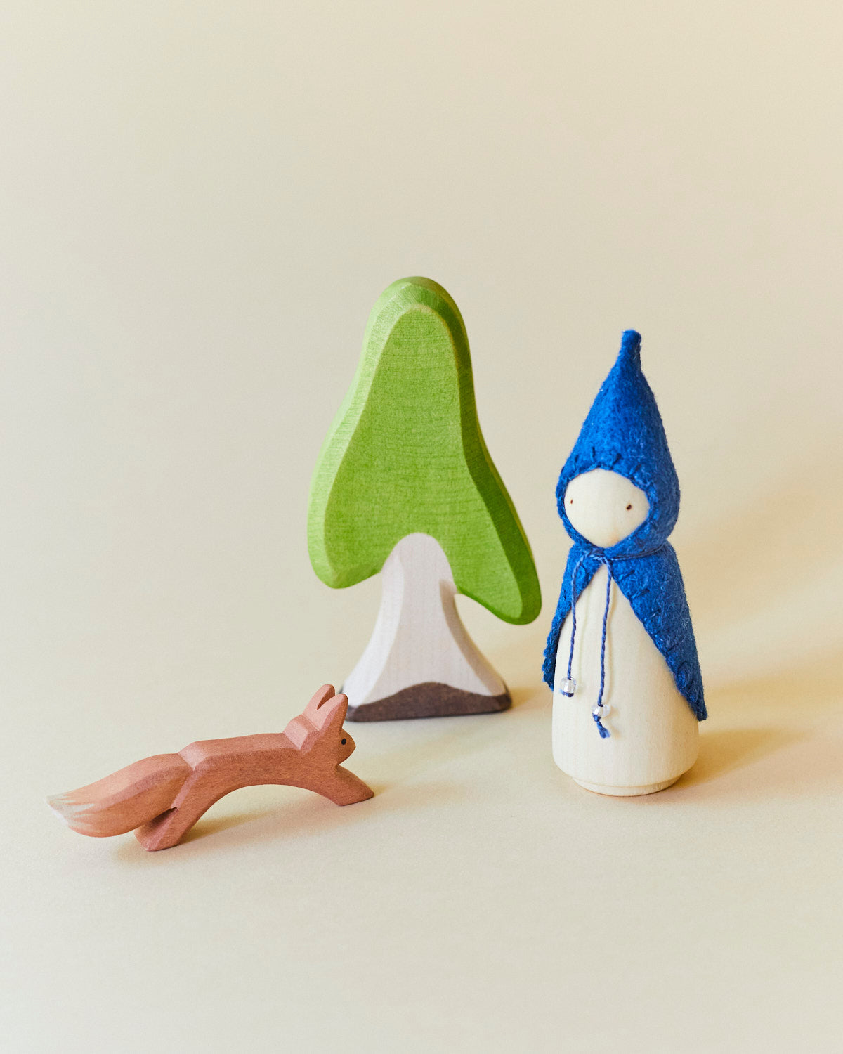 Blue Wooden Gnome