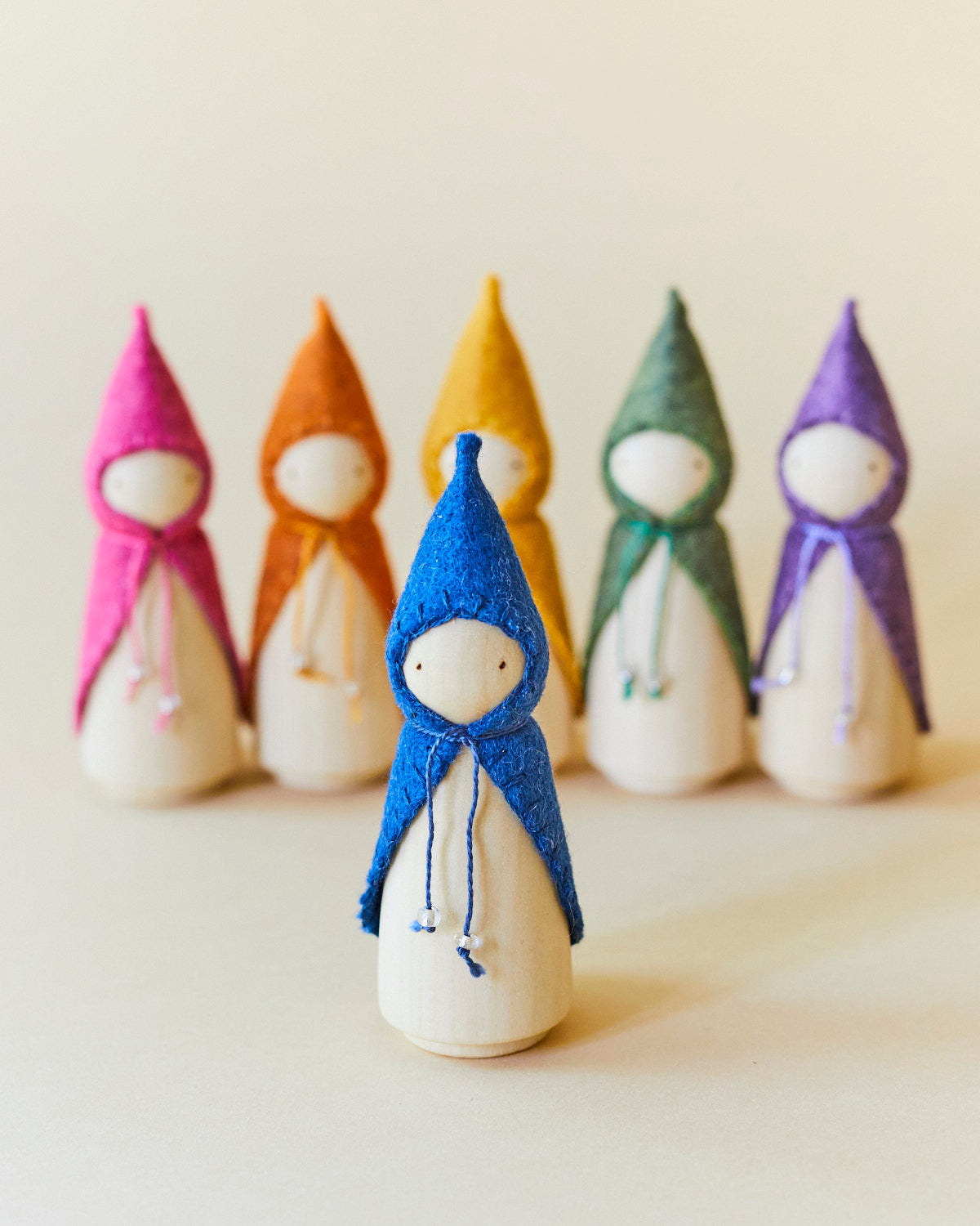 Blue Wooden Gnome