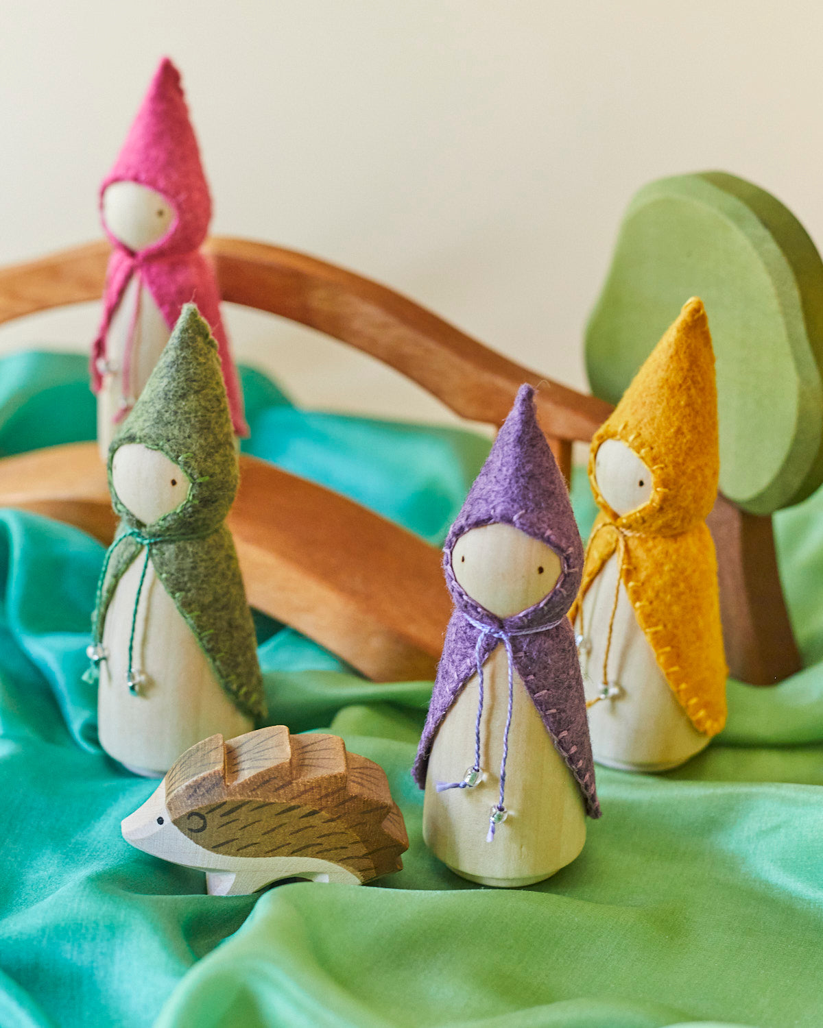 Orange Wooden Gnome