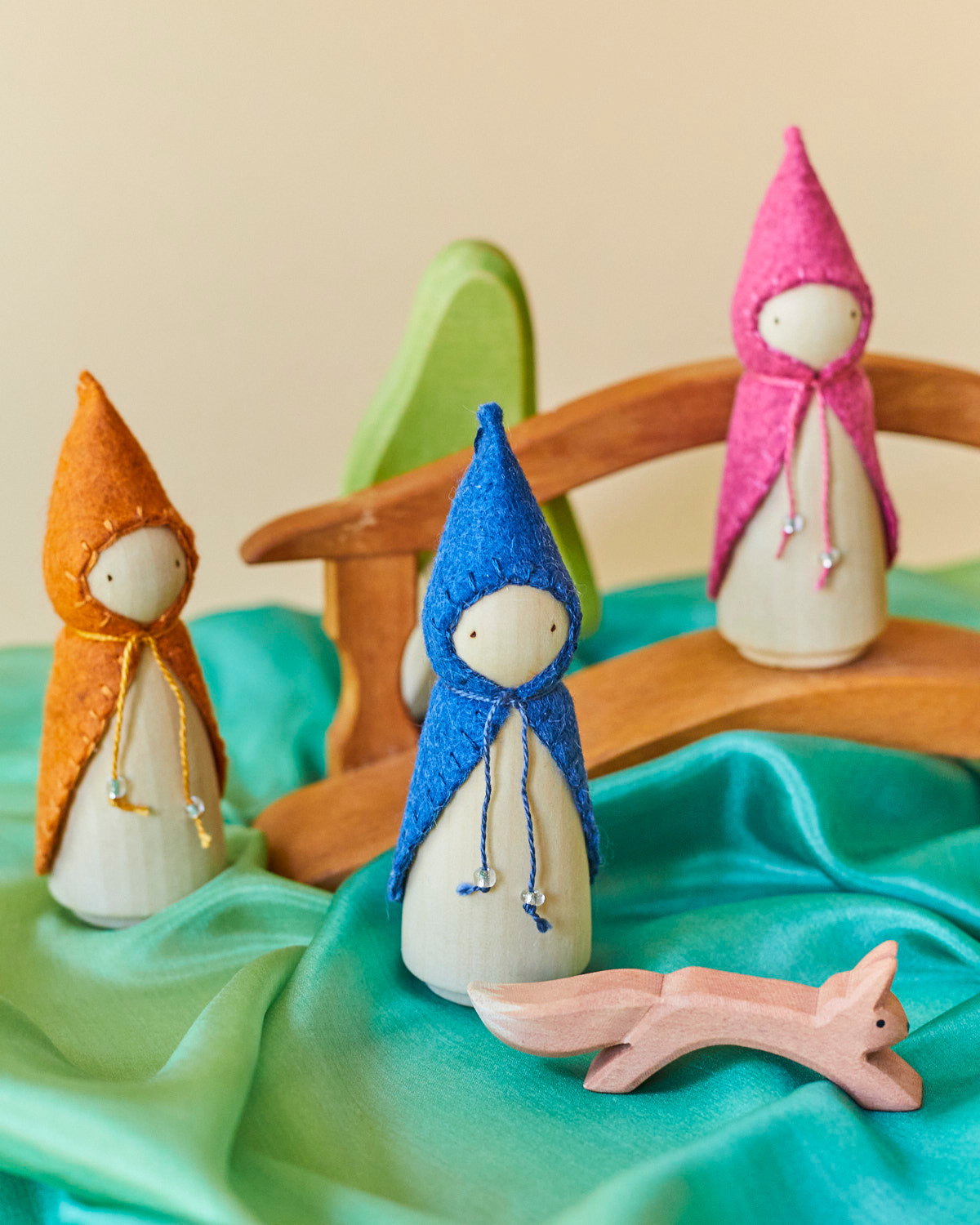 Blue Wooden Gnome