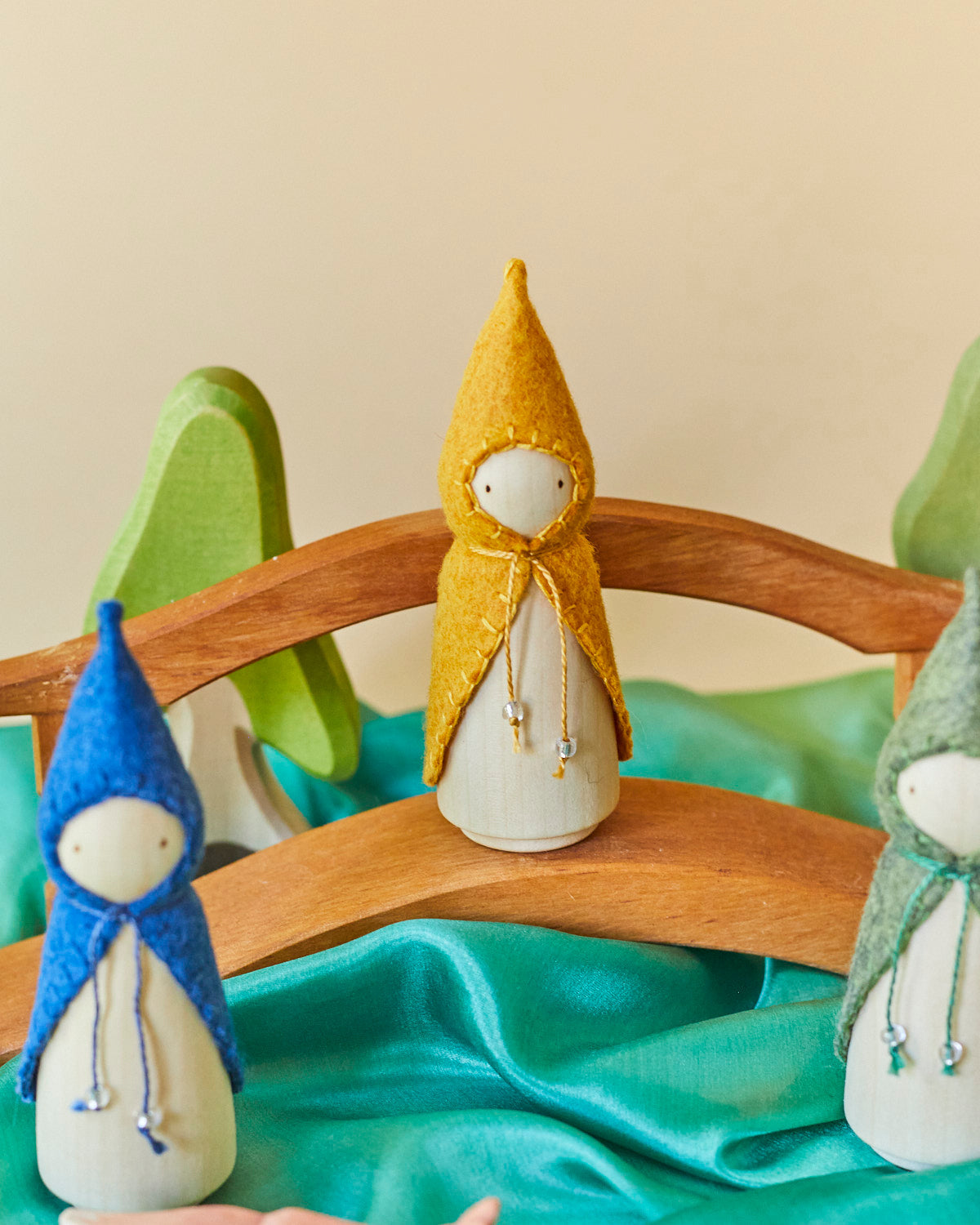 Blue Wooden Gnome