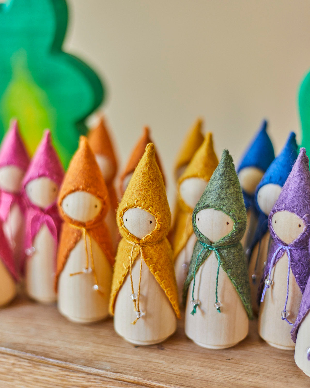 Blue Wooden Gnome